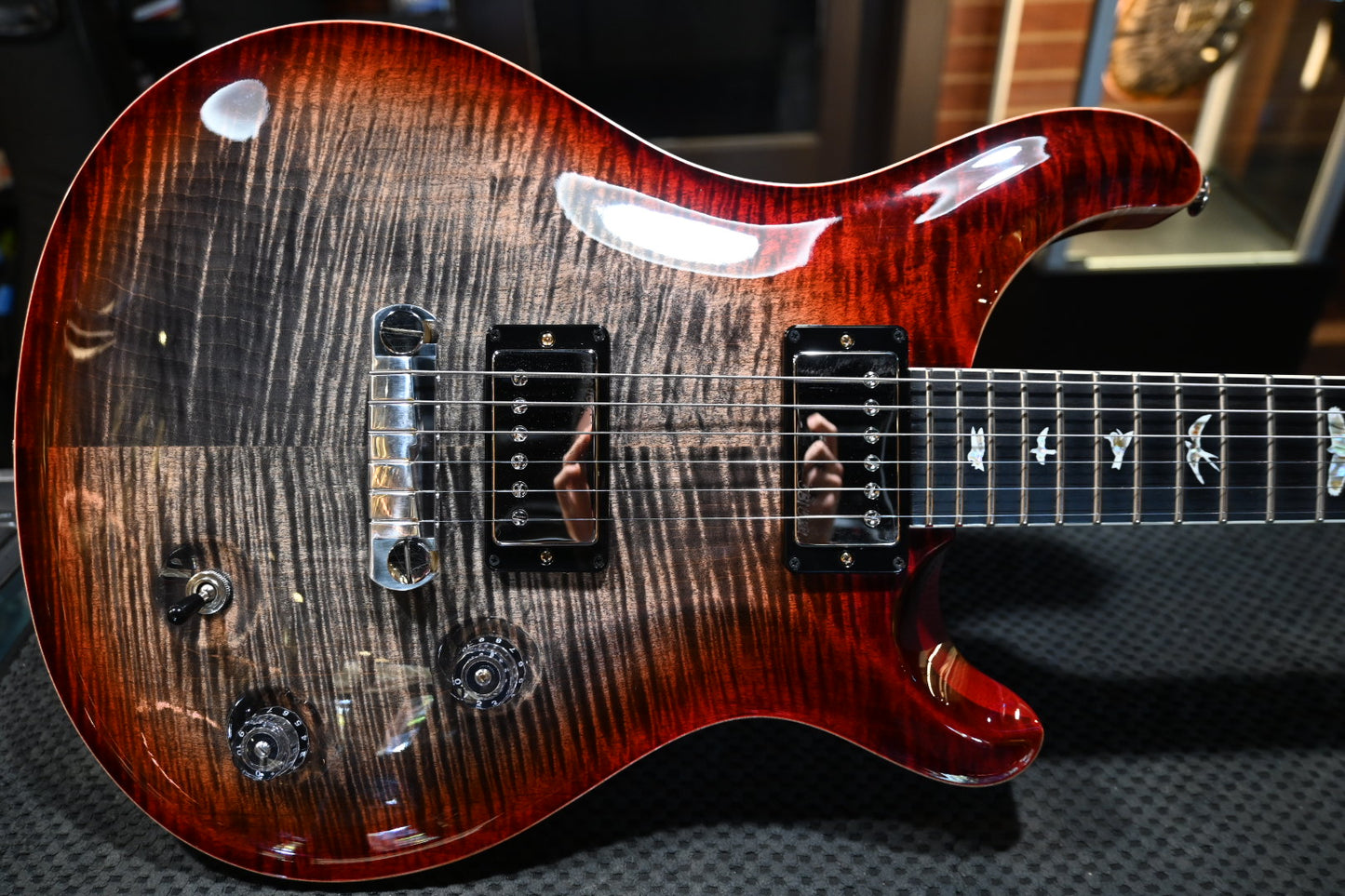 PRS Wood Library McCarty 10-Top - Charcoal Cherry Burst Guitar #9552