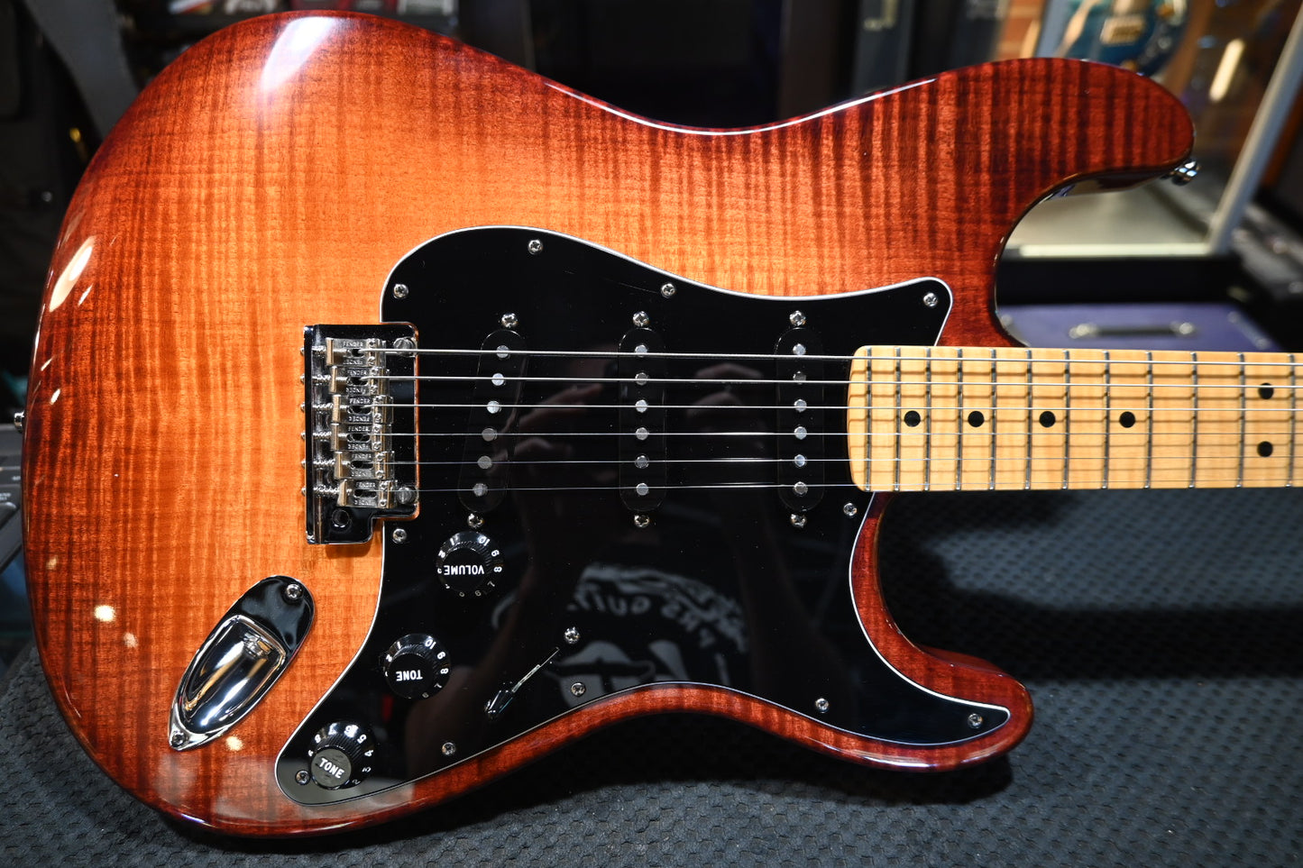 Fender Select Stratocaster 2012 - Dark Cherry Burst Guitar #7261 - Danville Music