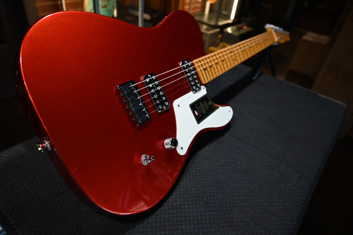 Fender 75th Anniversary American Professional Classic Cabronita Telecaster - Candy Apple Red Guitar #3838 - Danville Music