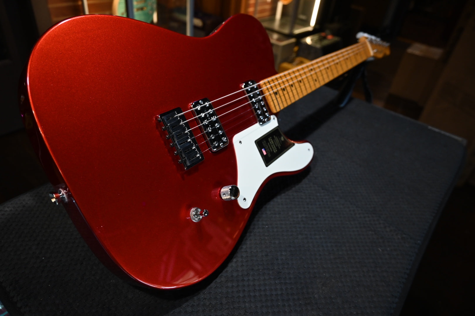 Fender 75th Anniversary American Professional Classic Cabronita Telecaster - Candy Apple Red Guitar #3838 - Danville Music