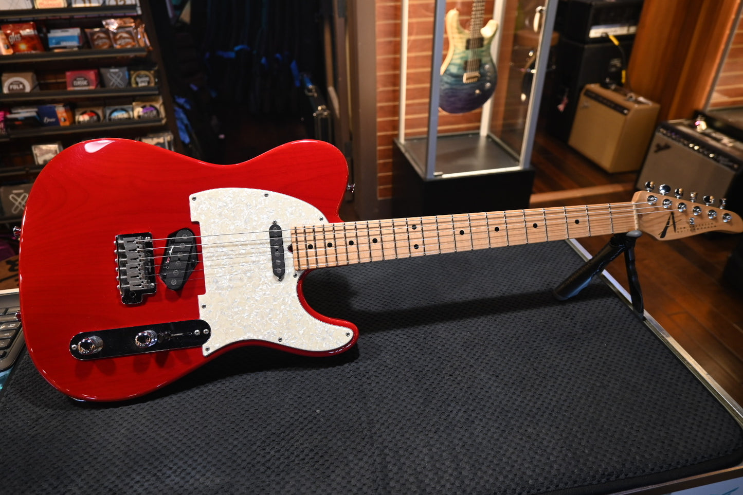 Tom Anderson T Classic Contoured 2004 - Translucent Red Guitar #804A PRE-OWNED - Danville Music