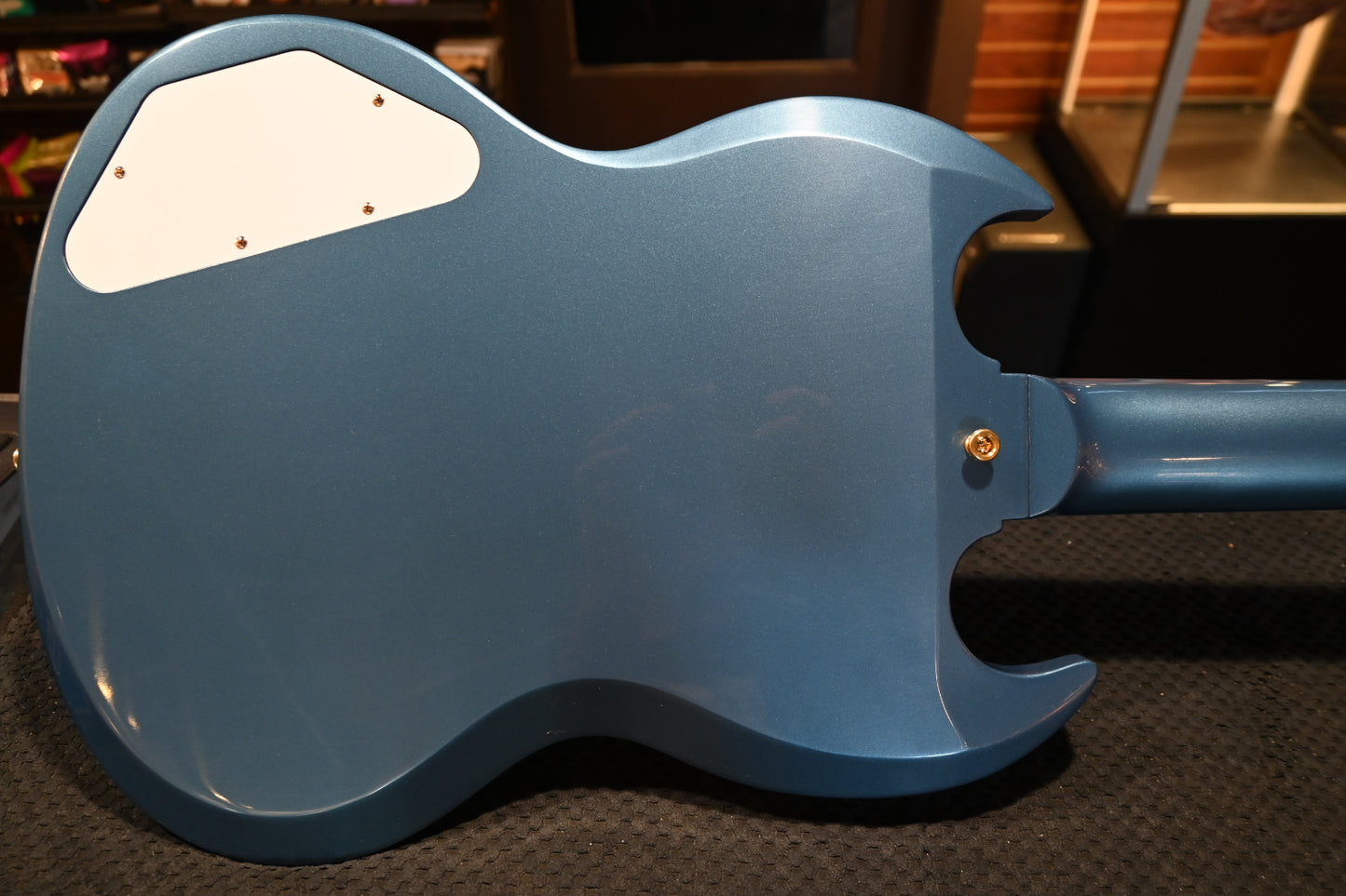 Gibson Custom Shop 1963 Les Paul SG Custom 3-Pickup Bigsby VOS “Hendrix” PSL - Pelham Blue Guitar #0573