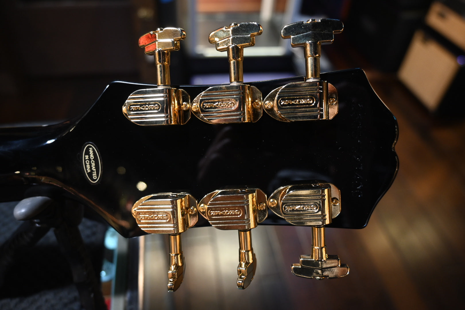 Epiphon Joe Bonamassa 1959 Les Paul Custom - Ebony Guitar #7409 - Danville Music