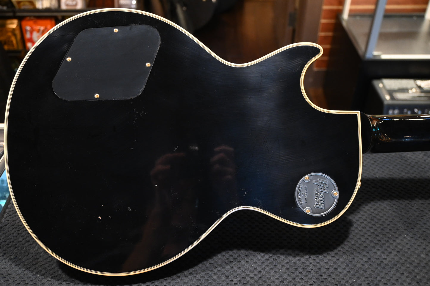 Gibson Custom Shop 1957 Les Paul Custom Reissue 3-Pickup Bigsby Murphy Lab Light Aged - Ebony Guitar #4897 - Danville Music
