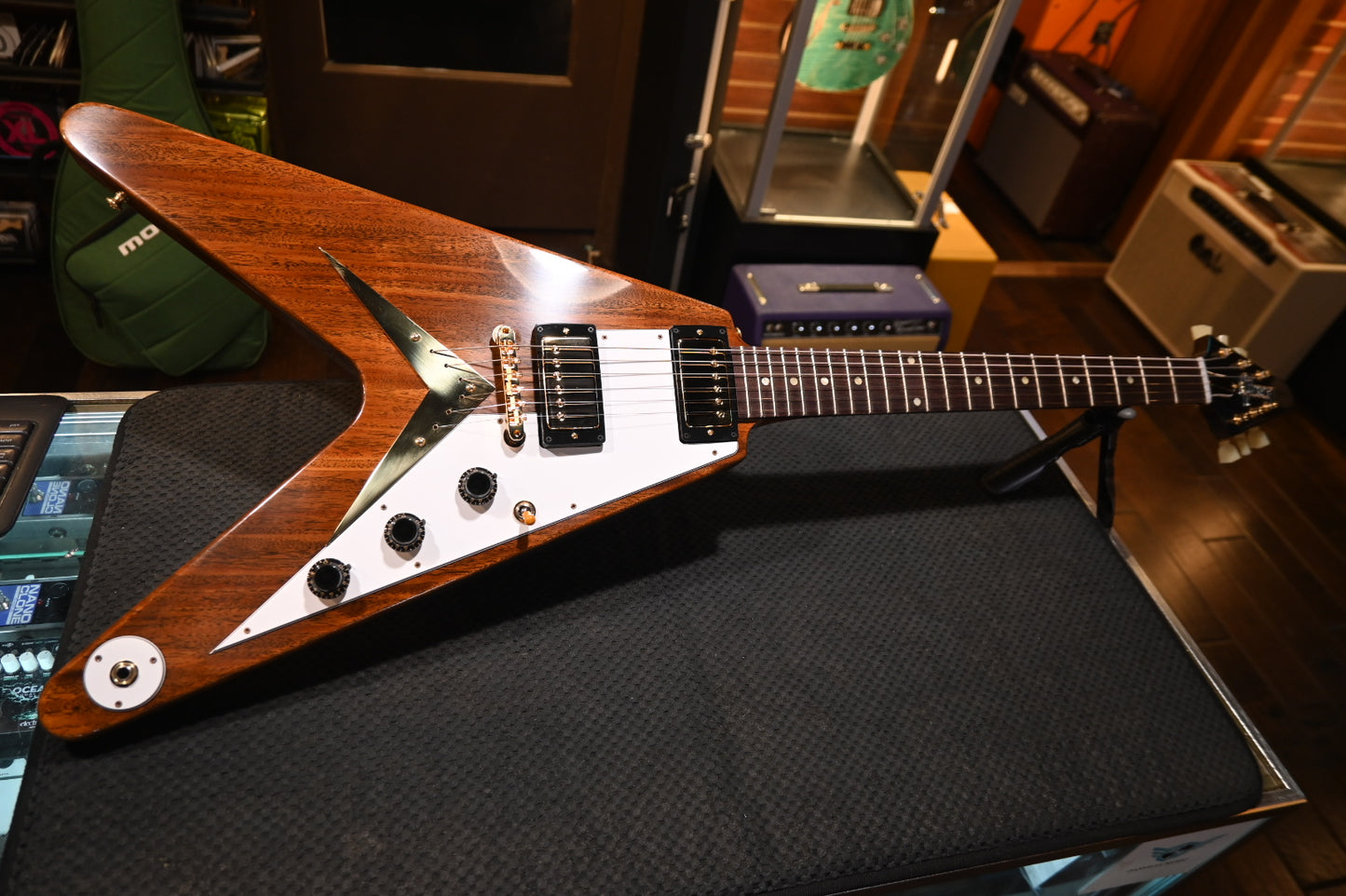 Gibson Custom Shop 1958 Mahogany Flying V Reissue VOS - Antique Natural Guitar #1265 - Danville Music