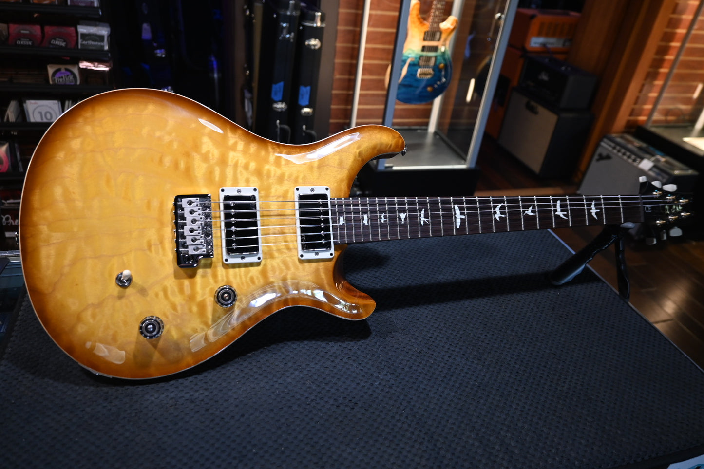 PRS Wood Library CE 24 Quilt - Livingston Lemondrop Guitar #0753
