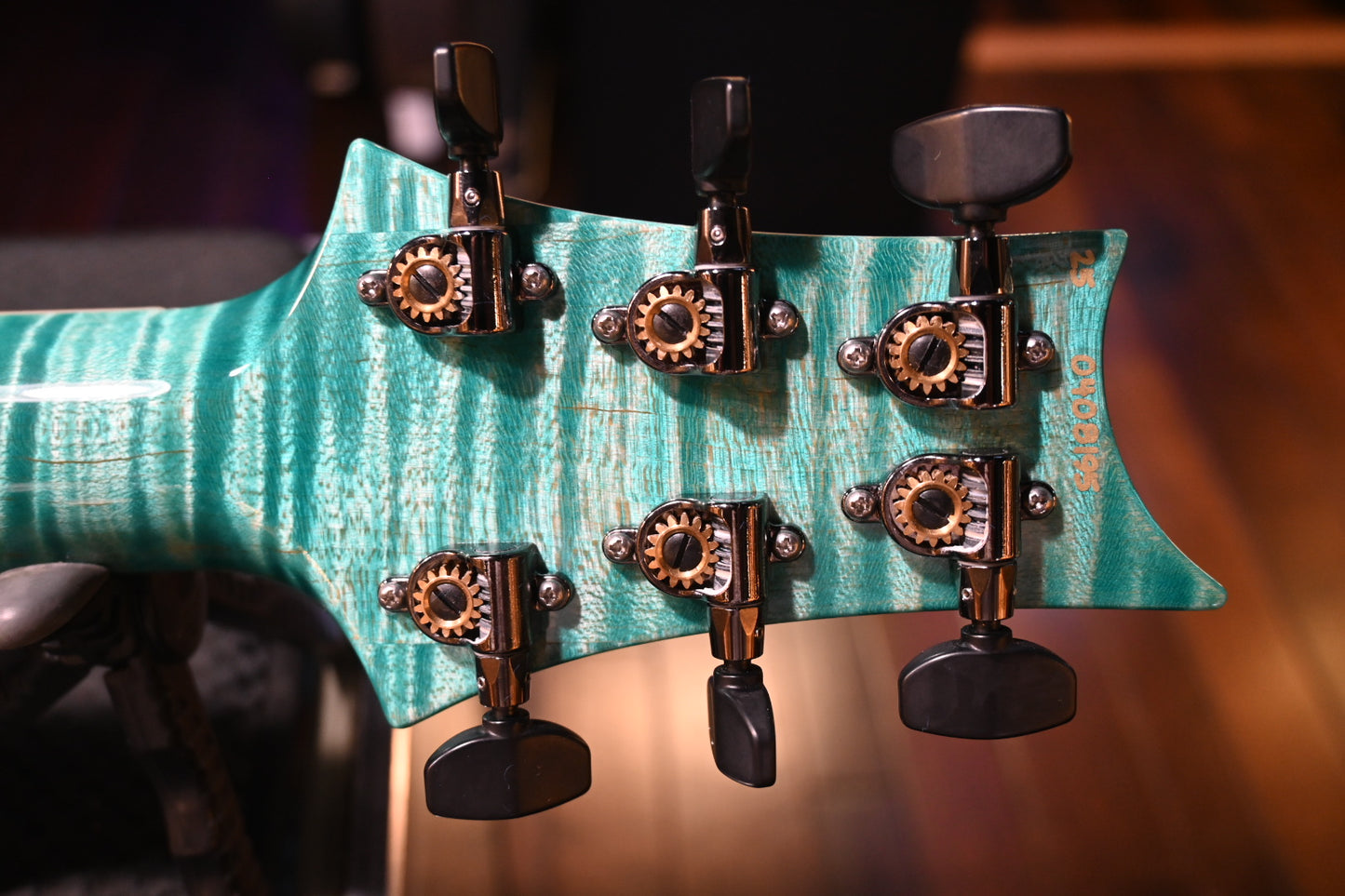 PRS Wood Library McCarty 594 Semi-Hollow Danville Music 35th Anniversary Artist Top - Bahamian Blue Guitar #8195