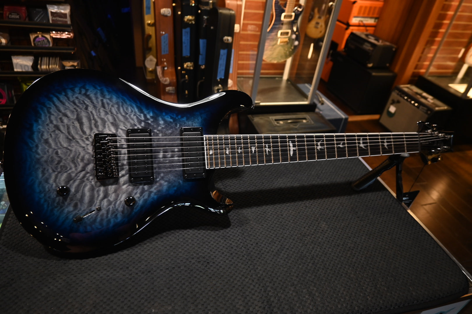 PRS SE Holcomb SVN - Holcomb Blue Burst Guitar #8119 - Danville Music