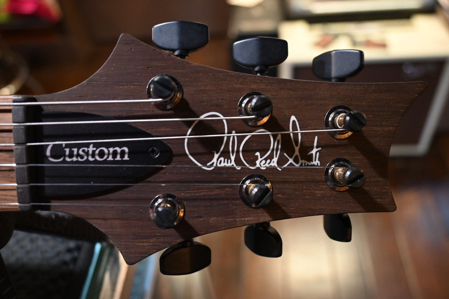 PRS Wood Library Custom 24 Semi-Hollow 10-Top 2024 Brazilian Fingerboard - Orange Tiger Guitar #9552 - Danville Music