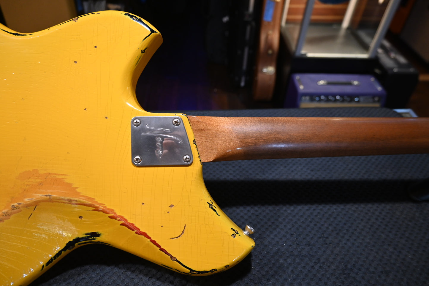 Novo Serus J - Vandalism Yellow over ‘64 3-Tone Burst Guitar #1490 - Danville Music