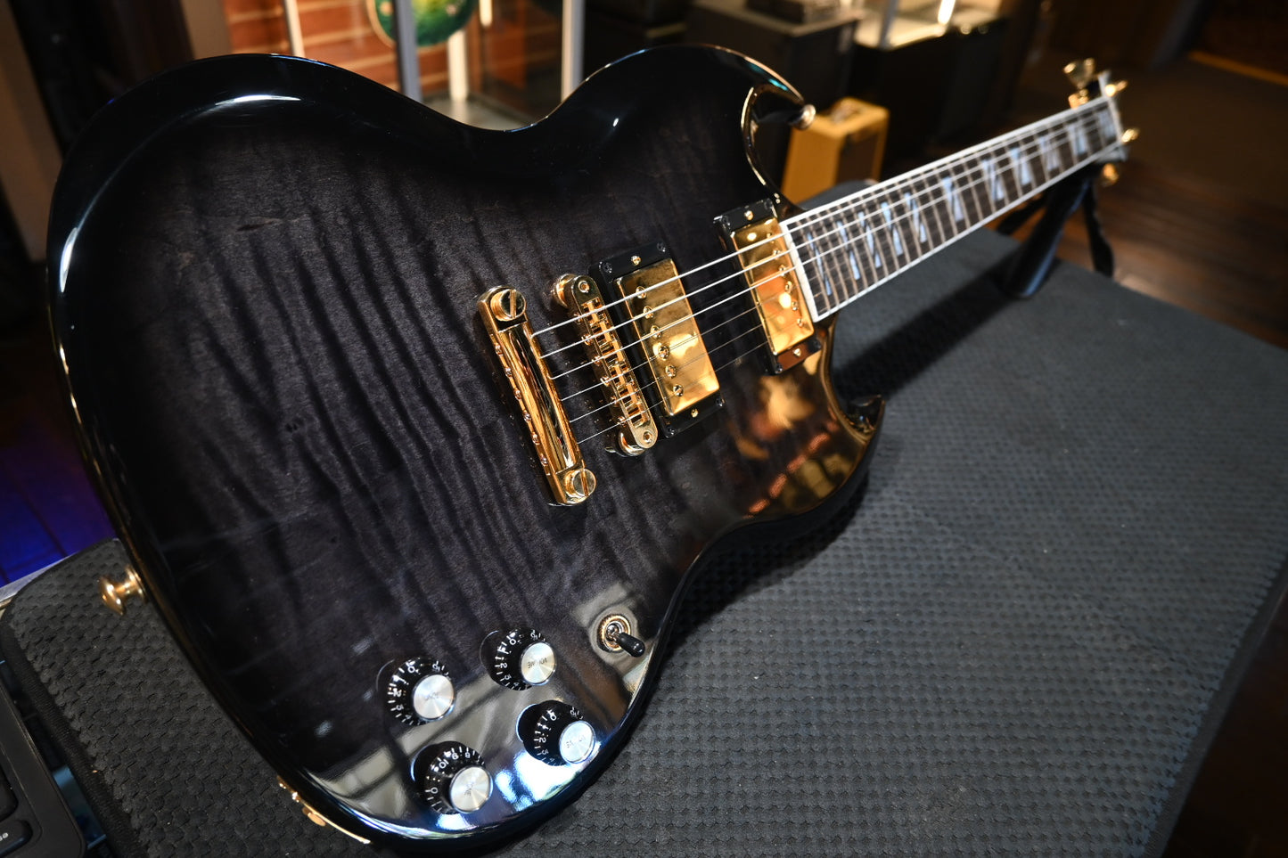 Gibson SG Supreme - Transparent Ebony Burst Guitar #0091