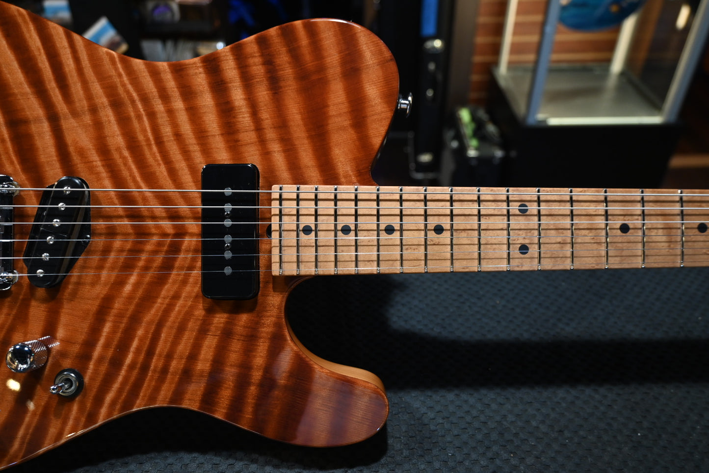 Suhr Custom Classic T 2012 Flamed Redwood - Natural Guitar #7887 - Danville Music