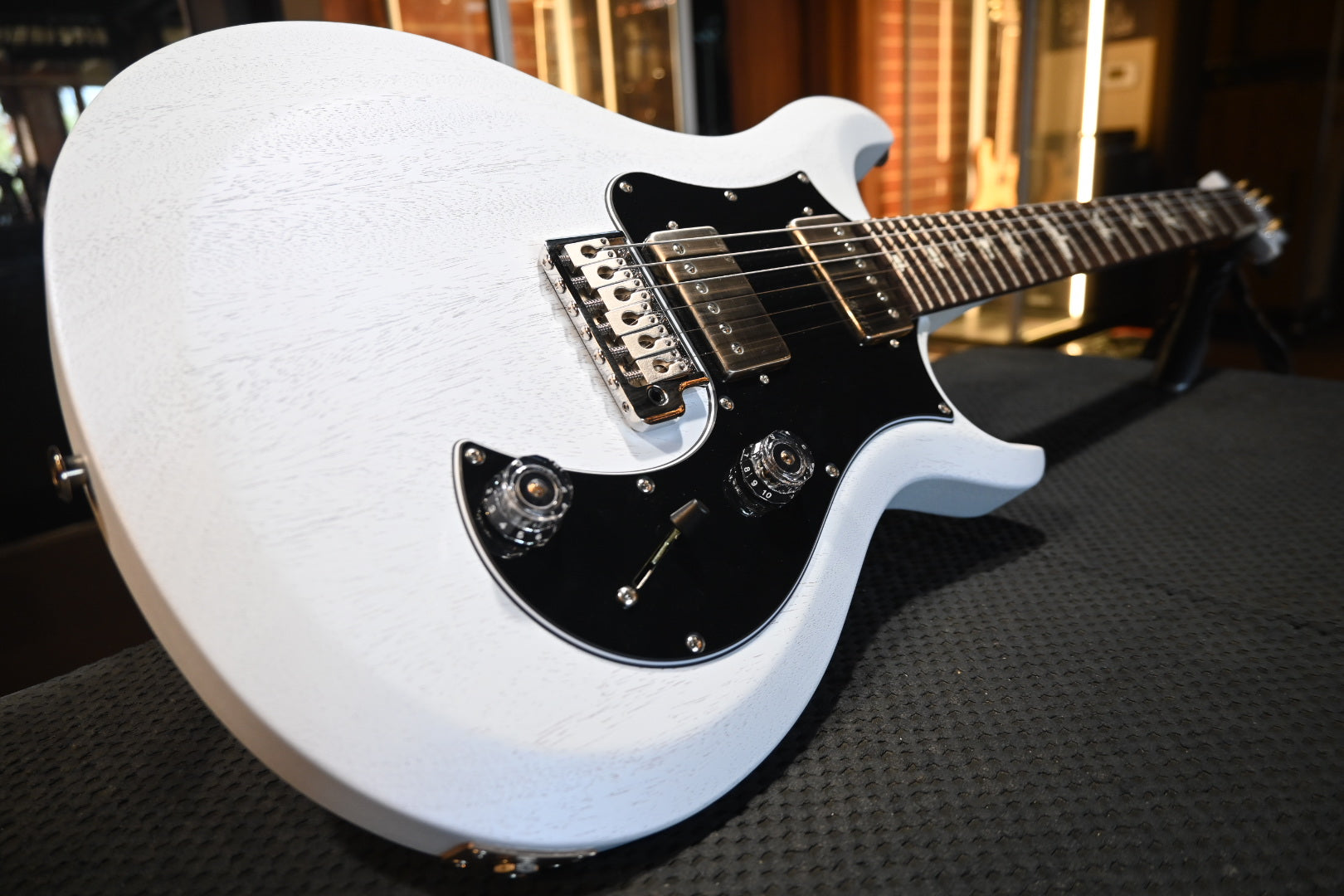PRS S2 Standard 24 Satin 2025 - Pearl White Guitar #2058 - Danville Music