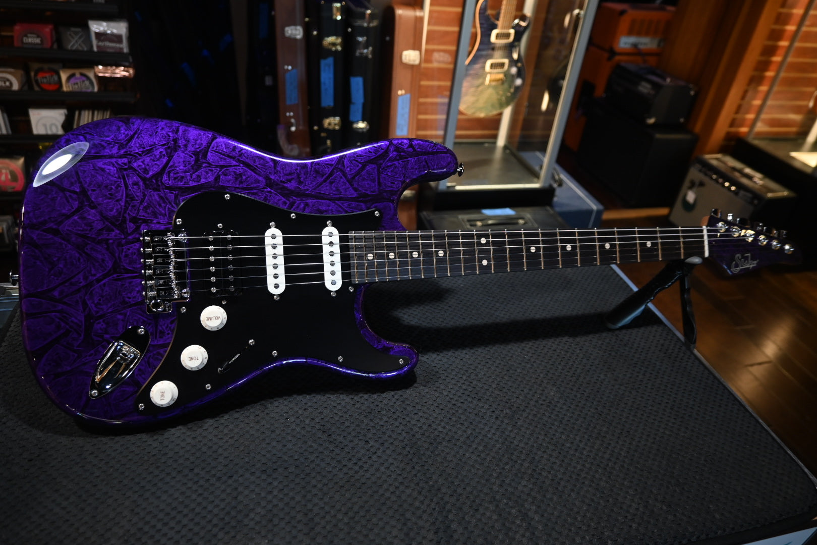 Suhr Custom Classic S - Purple Web Guitar #1218 - Danville Music