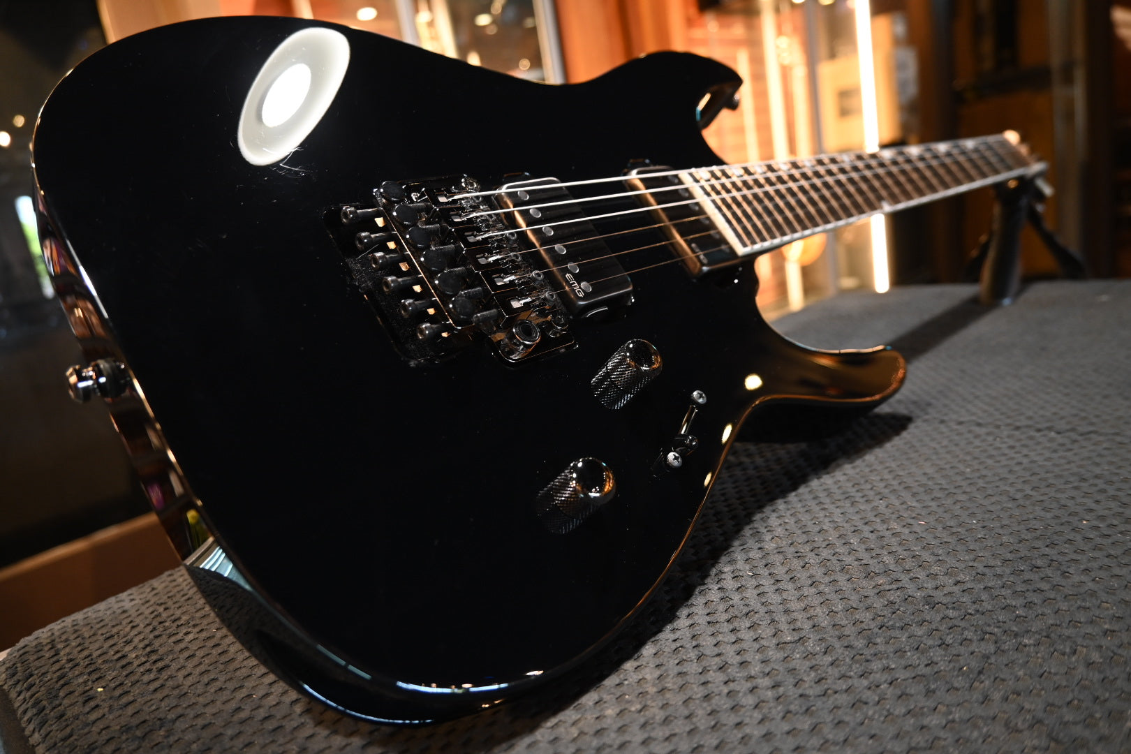 ESP M-II Custom - Black Guitar #0232 USED - Danville Music