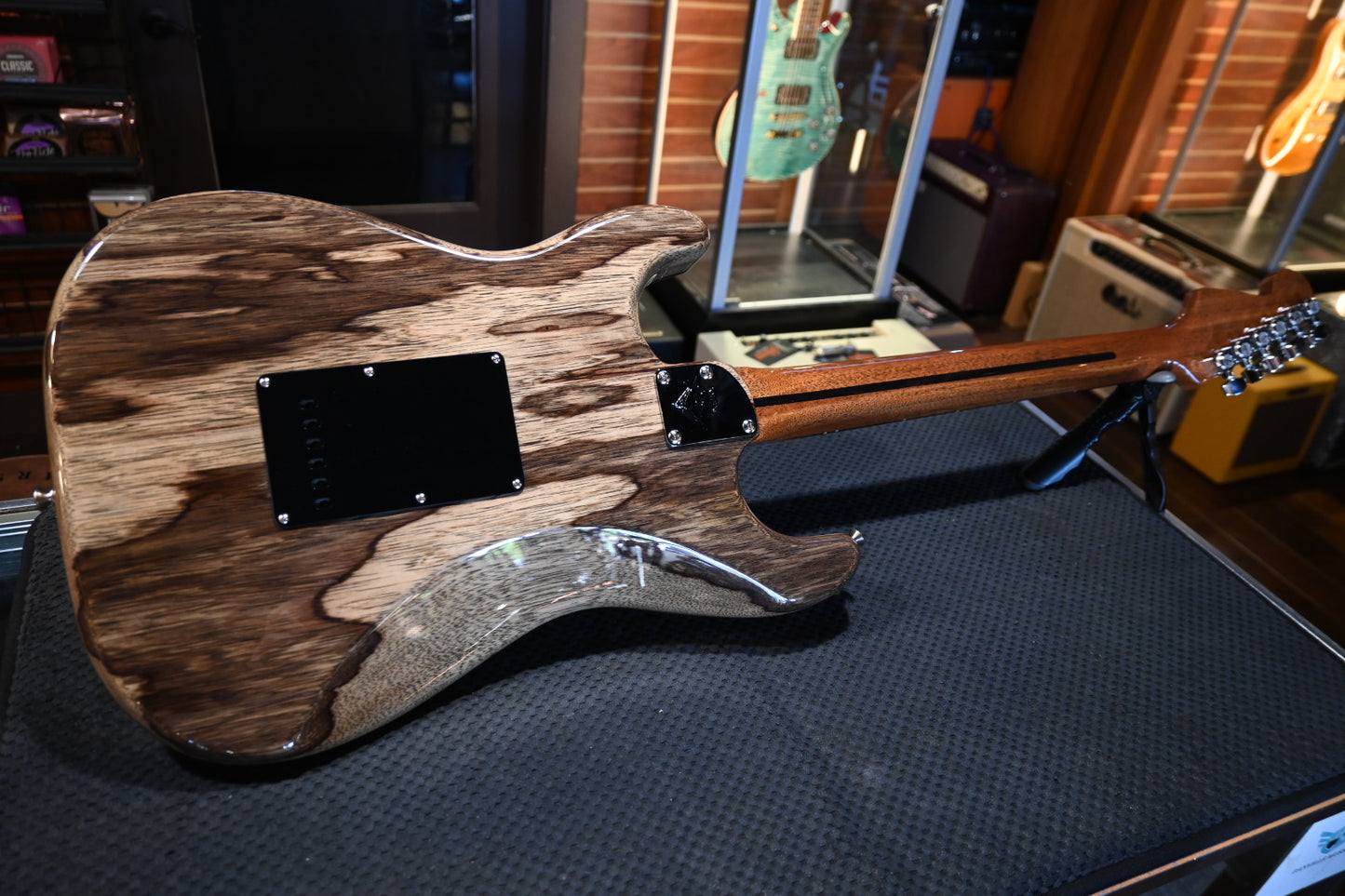 Fender Custom Shop Kyle McMillin Masterbuilt Prestige Stratocaster NOS Spalted Maple - Natural Guitar #1379 - Danville Music