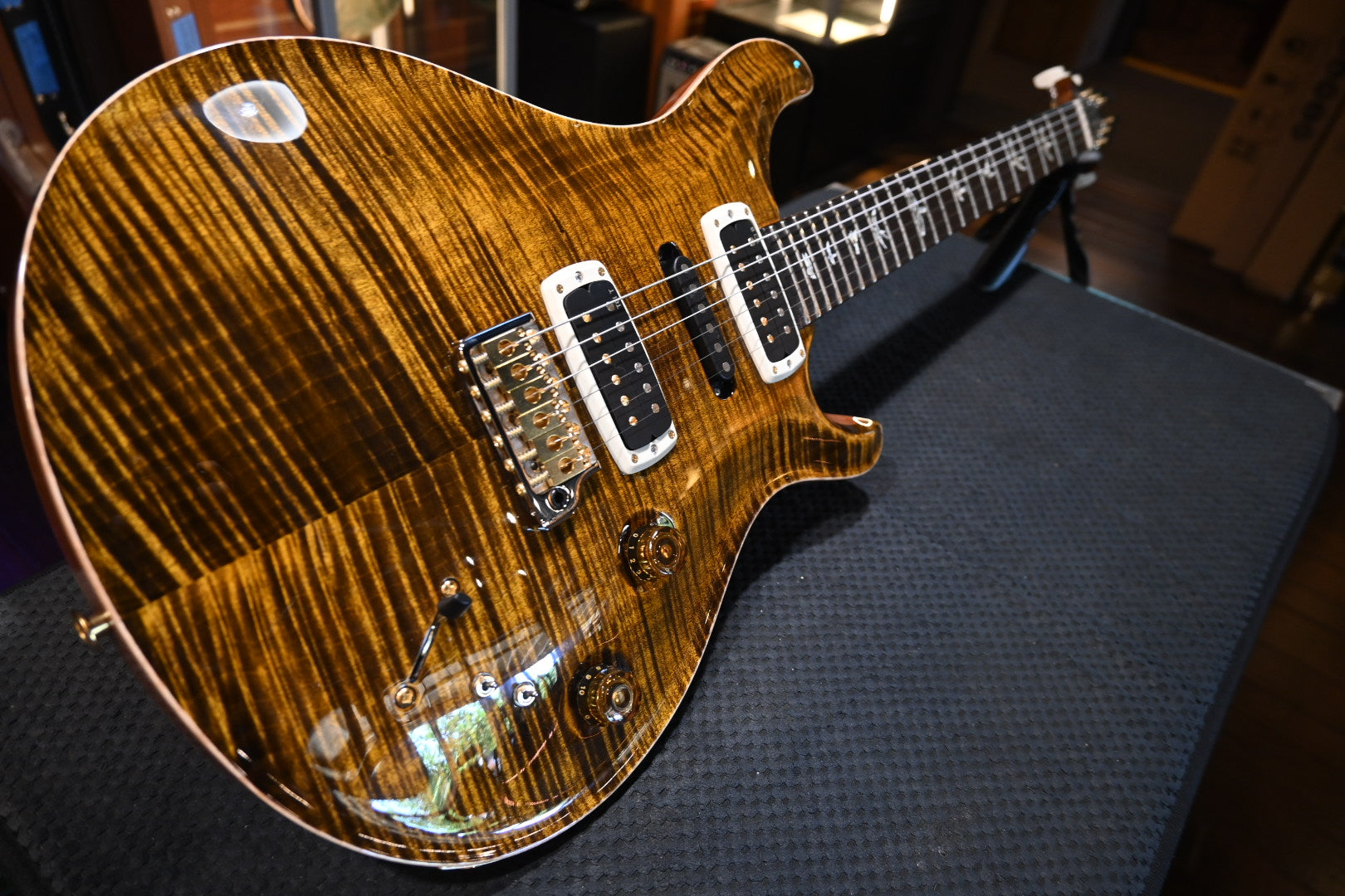 PRS Modern Eagle V 10-Top - Yellow Tiger Guitar #8117 - Danville Music