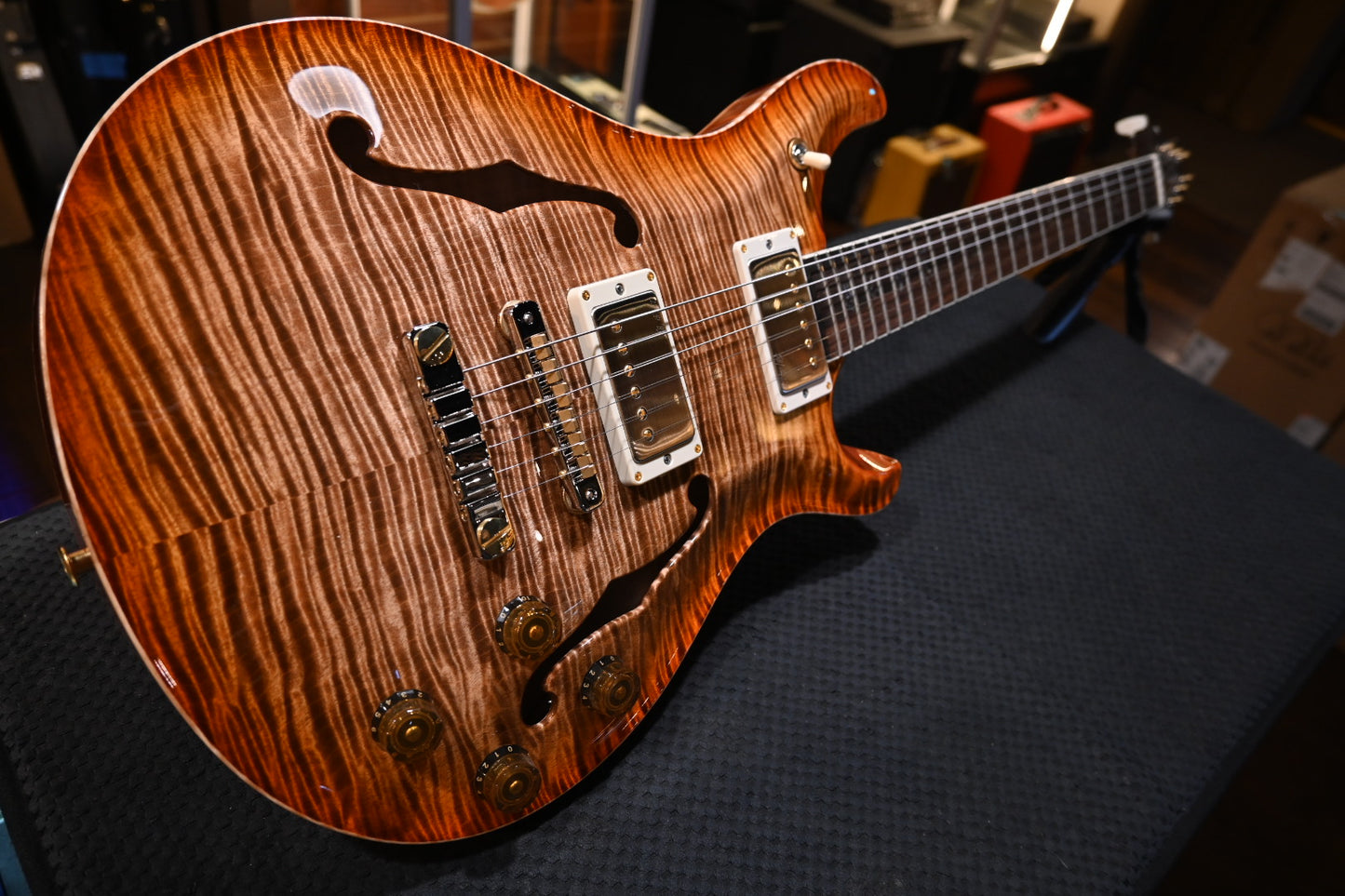 PRS Wood Library McCarty 594 Hollowbody II 10-Top Brazilian Rosewood - Autumn Sky Guitar #1910