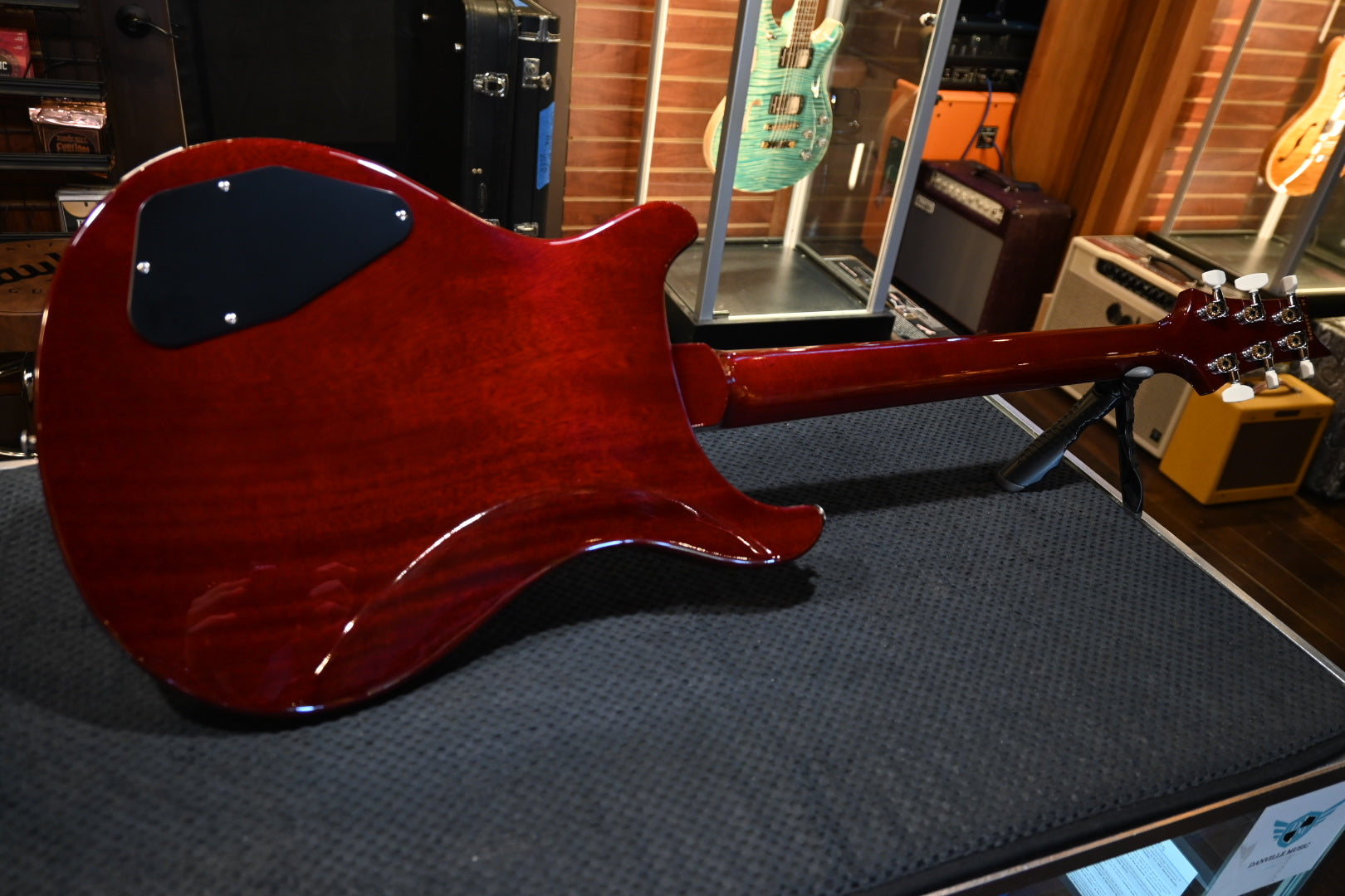 PRS Wood Library S2 McCarty 594 Thinline - Dark Cherry Sunburst Guitar #5491 - Danville Music
