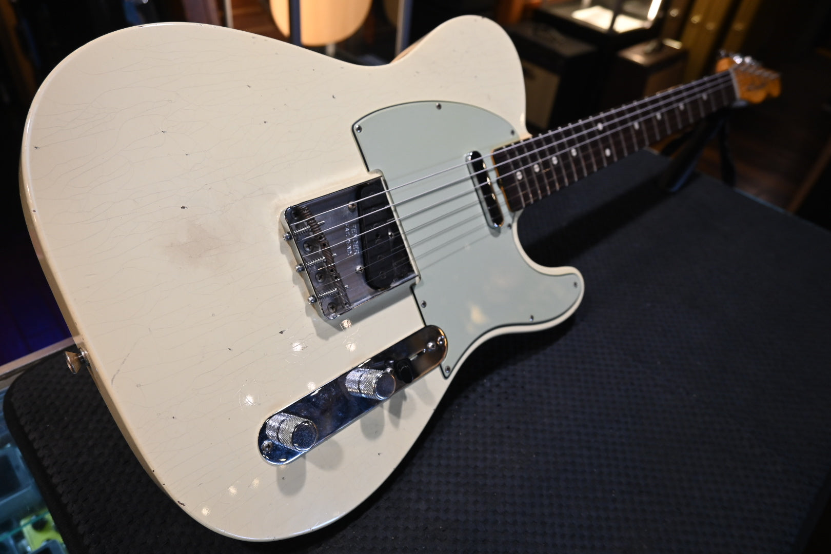 Fender Custom Shop Wildwood 10 1959 Telecaster Journeyman 2023 - Faded Aged Vintage White Guitar #6454 - Danville Music