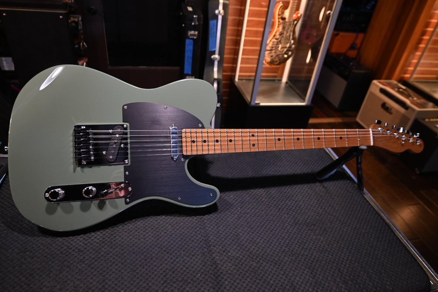 Fender Limited Edition American Ultra II Telecaster - Antique Olive Guitar #9040