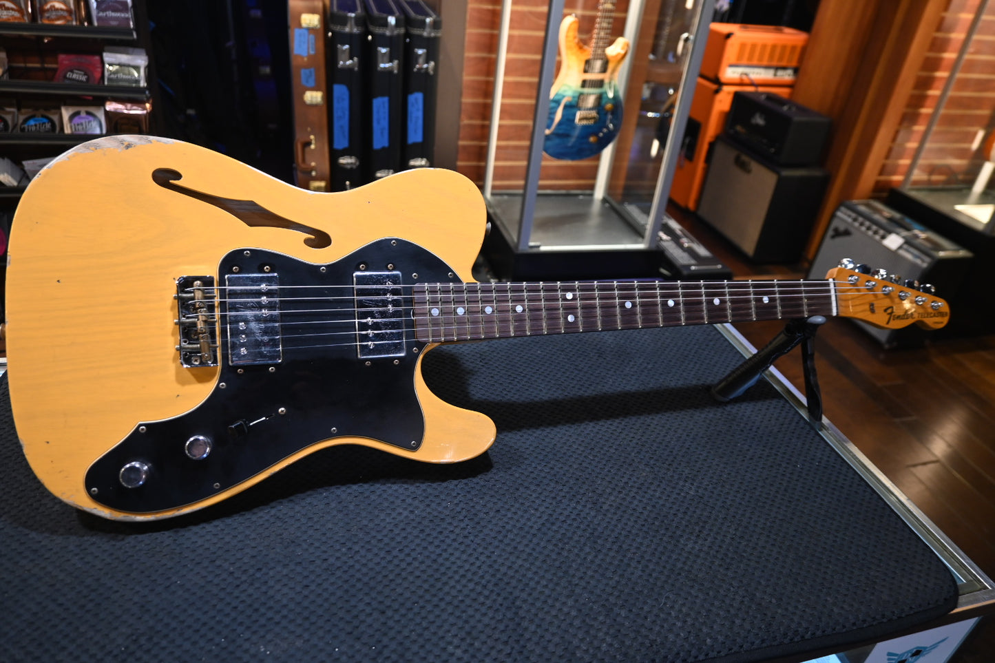 Fender Custom Shop Limited Edition “Bobbed” Telecaster Thinline Relic 2024 - Butterscotch Blonde Guitar #4945 - Danville Music