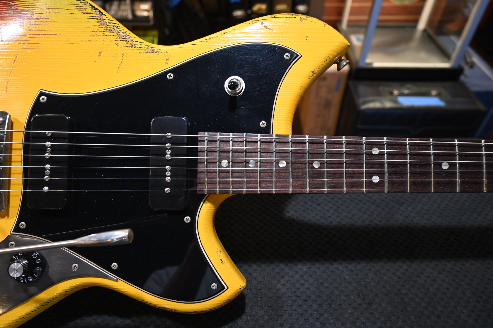 Novo Serus J - Vandalism Yellow over ‘64 3-stone Burst Guitar #5107 - Danville Music