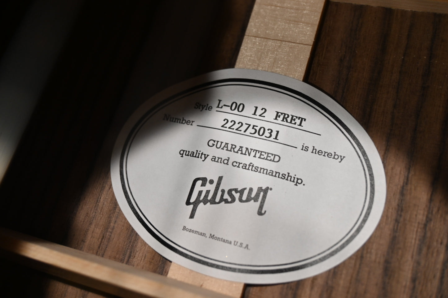 Gibson L-00 Rosewood 12-Fret - Rosewood Burst Guitar #5031 - Danville Music