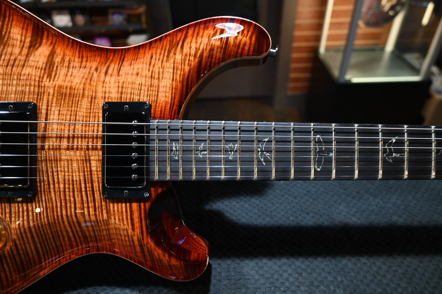 PRS Wood Library DGT 10-Top Ebony - Copperhead Cherry Burst Guitar #2554