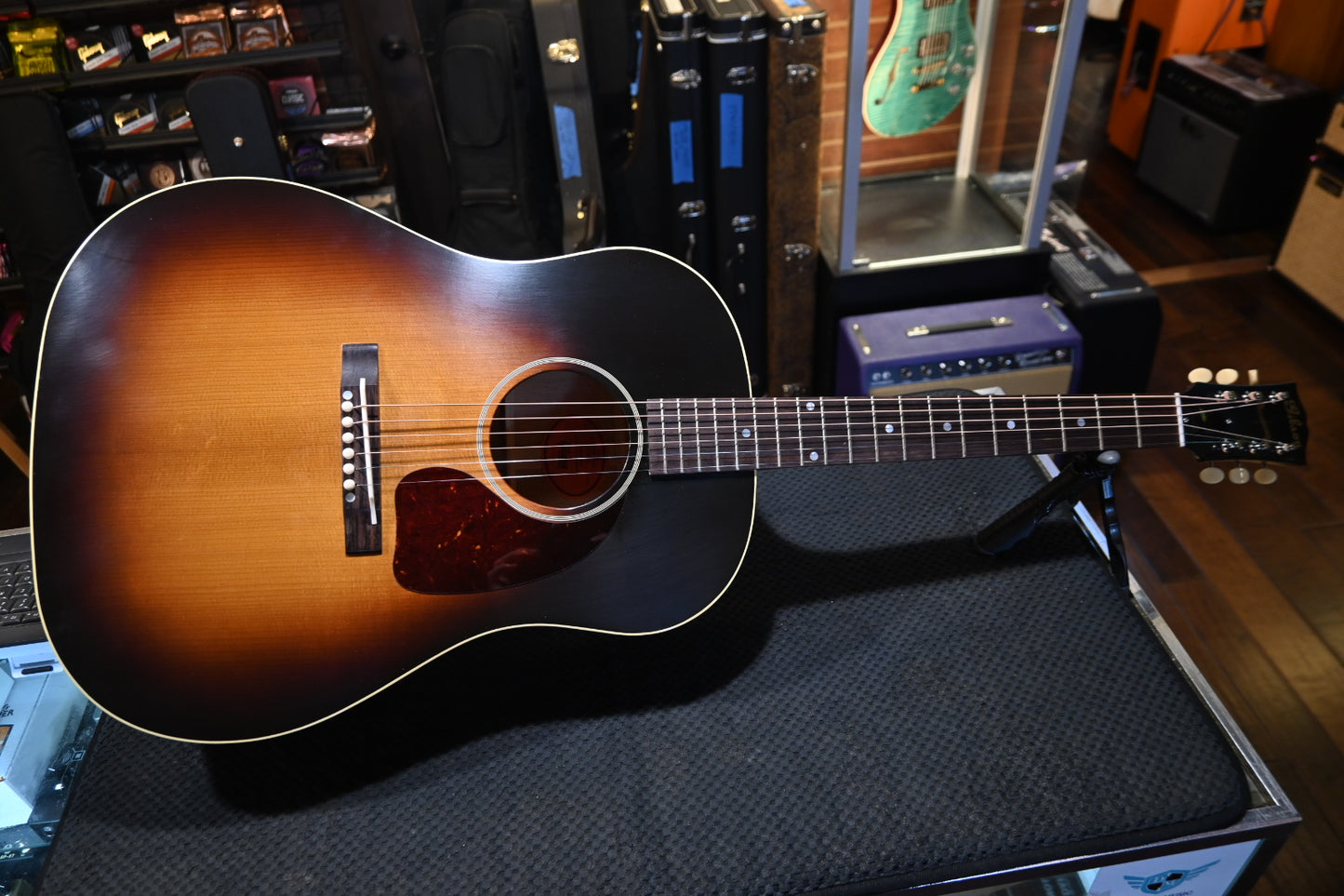 Gibson Custom Shop 1942 Banner J-45 - Vintage Sunburst Guitar #5029 - Danville Music