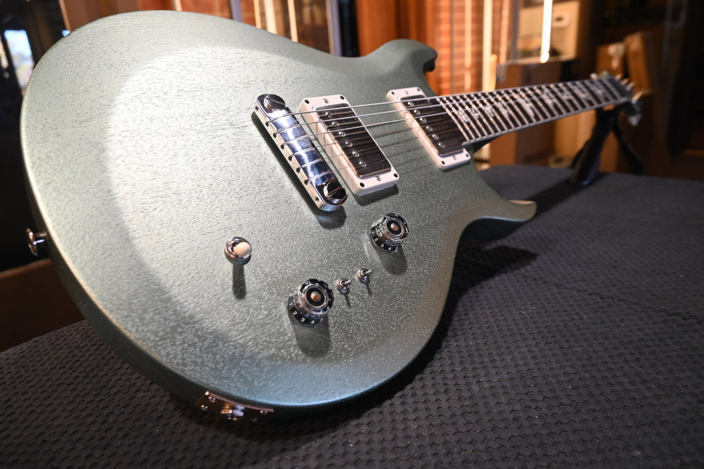 PRS S2 Mira 594 Satin - Mavis Mint Metallic Guitar #4911 - Danville Music