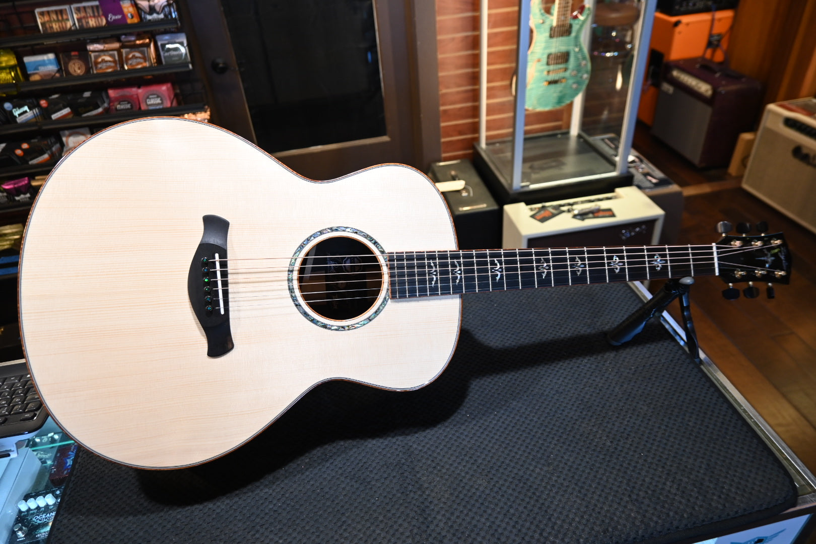 Taylor Custom Gold Label Super Auditorium Adirondack Spruce/AAA Brazilian Rosewood Guitar #6082 - Danville Music