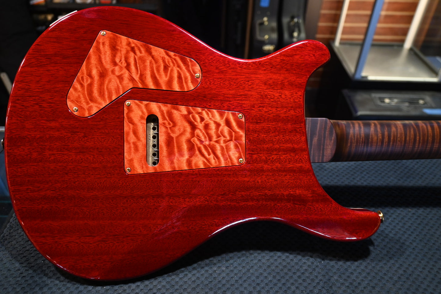 PRS Wood Library Custom 24 10-Top Quilt 2024 - Blood Orange Guitar #2814