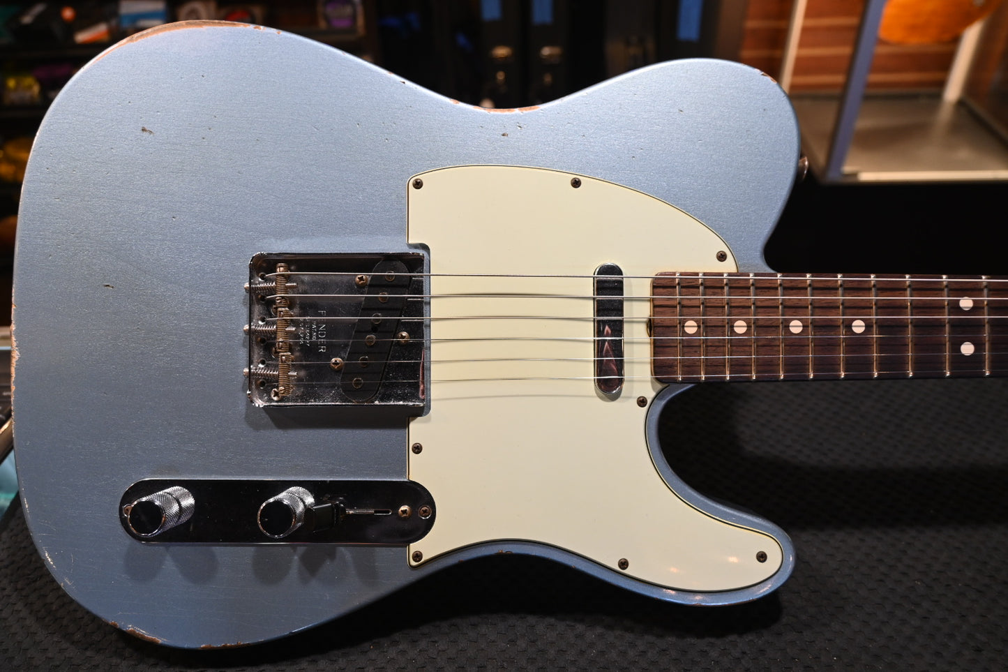 Fender Custom Shop 1963 Telecaster Relic 2015 - Ice Blue Metallic Guitar #1551