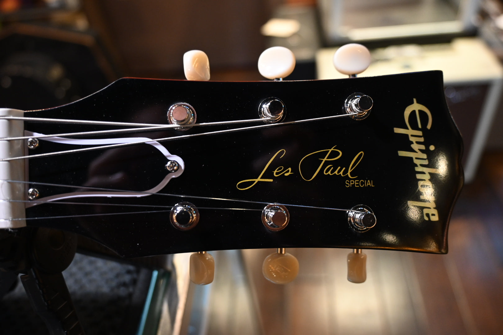 Epiphone 1960 Les Paul Special Double Cut - Cherry Red Guitar #0958 - Danville Music