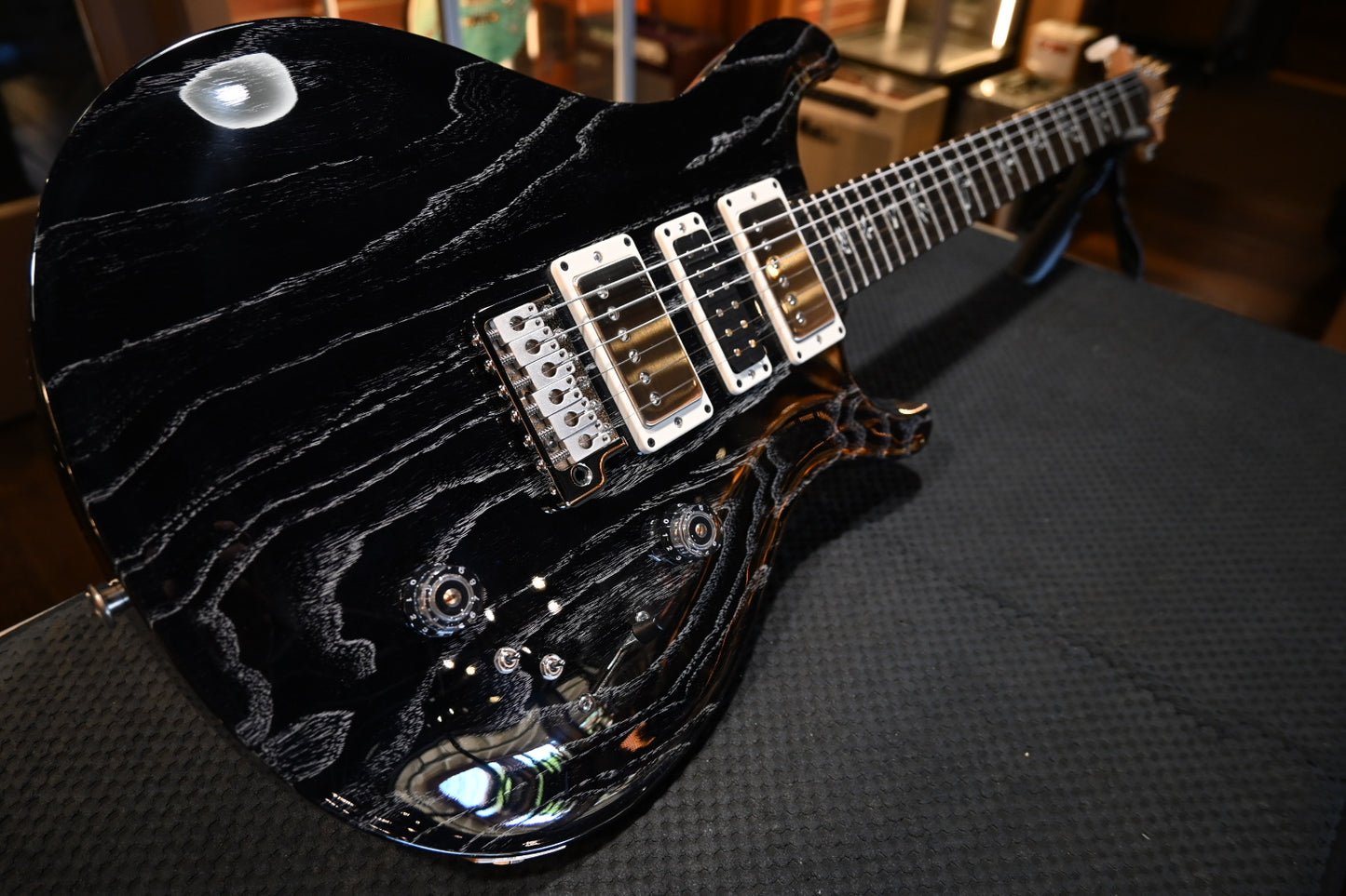 PRS Wood Library Special Semi-Hollow - Black Doghair Guitar #7358 - Danville Music