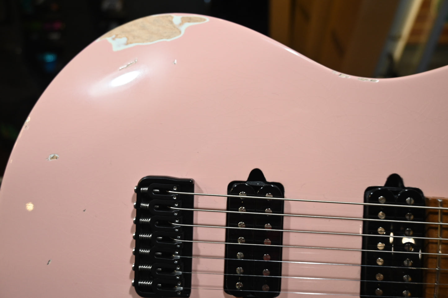 Suhr Custom Modern 7 Antique - Shell Pink Guitar #3351