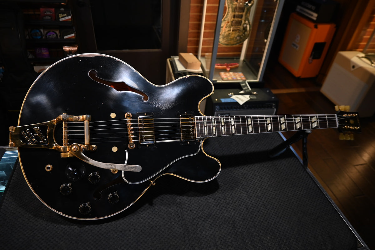 Gibson Custom Shop ES-345 Reissue Varitone Bigsby Murphy Lab Heavy Aged - Ebony Guitar #0479