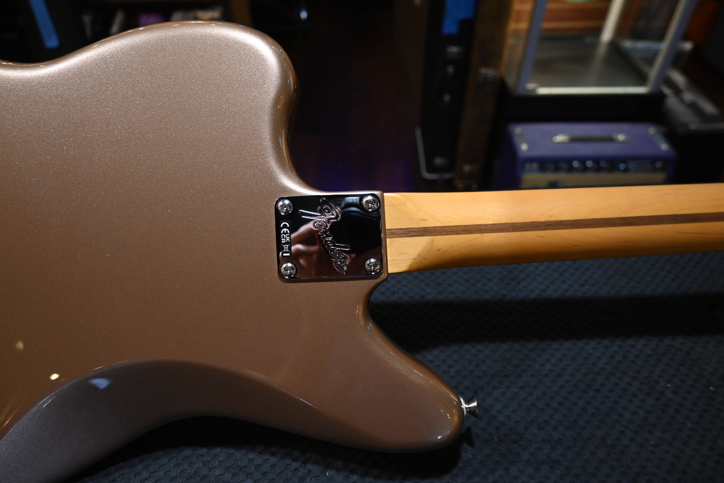 Fender American Professional Classic Jaguar - Faded Firemist Gold Guitar #8124