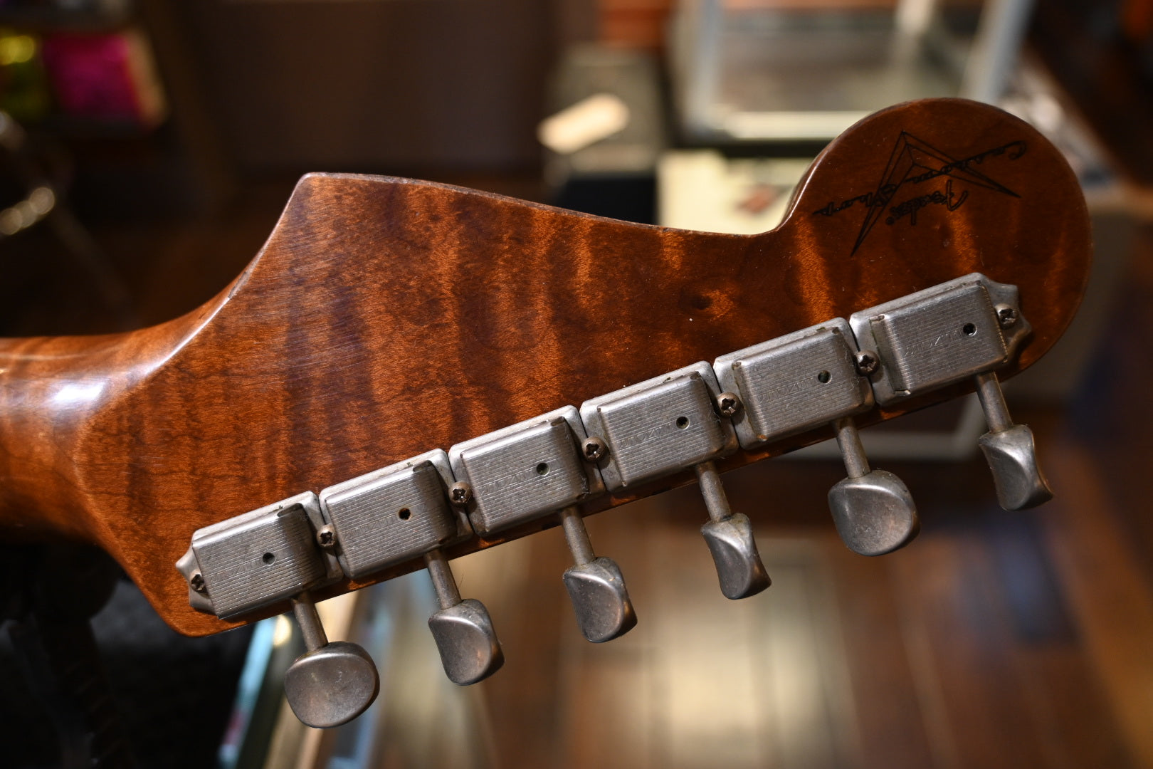 Fender Custom Shop 1959 Stratocaster Heavy Relic - Black Burst on Silver Sparkle Guitar #3950 - Danville Music