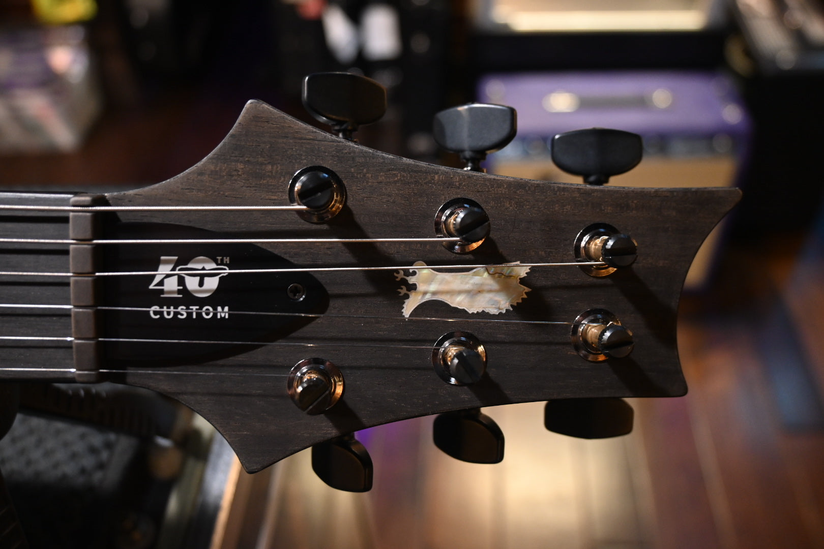 PRS 40th Anniversary Custom 24 Satin Limited Edition - Cobalt Smokeburst Guitar #8679 - Danville Music