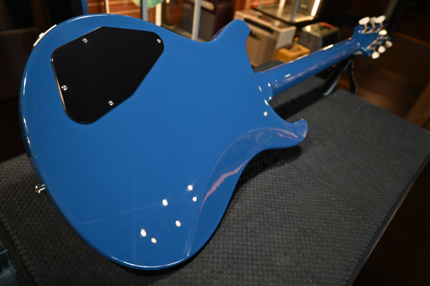 PRS Wood Library S2 McCarty 594 Thinline 85/15s and Ebony Board - Space Blue Guitar #5487 - Danville Music