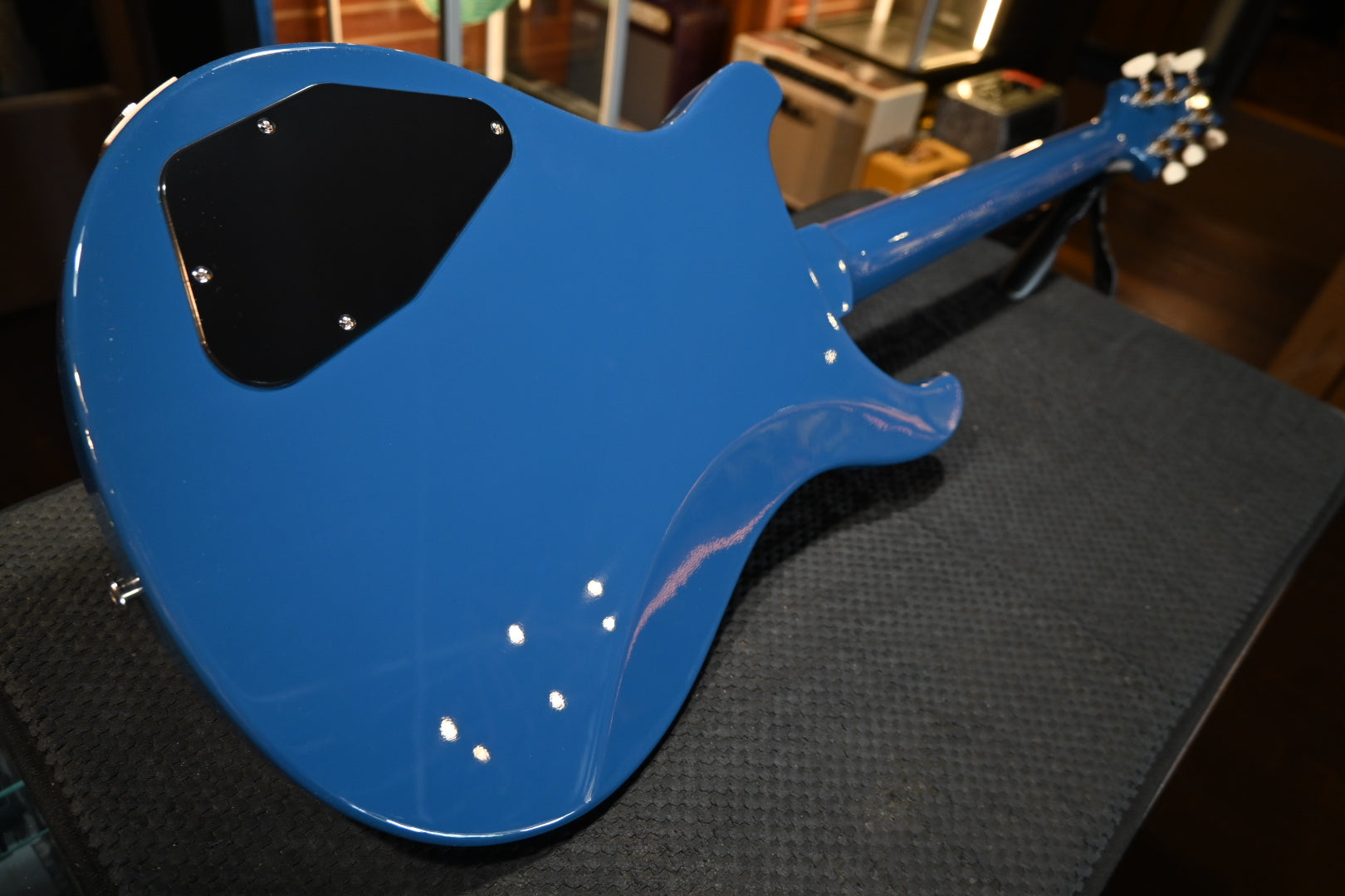 PRS Wood Library S2 McCarty 594 Thinline 85/15s and Ebony Board - Space Blue Guitar #5487 - Danville Music