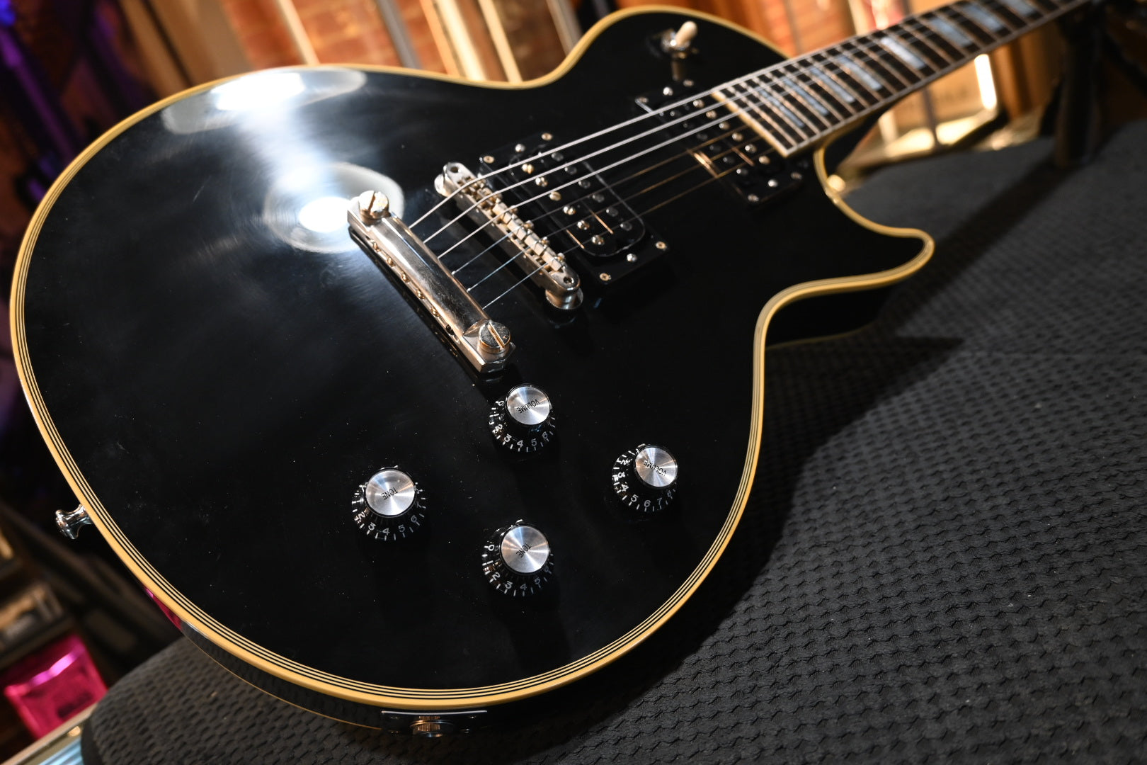 Gibson Custom Shop ‘68 Les Paul Custom 2021 - Black Guitar #0308 PRE-OWNED - Danville Music