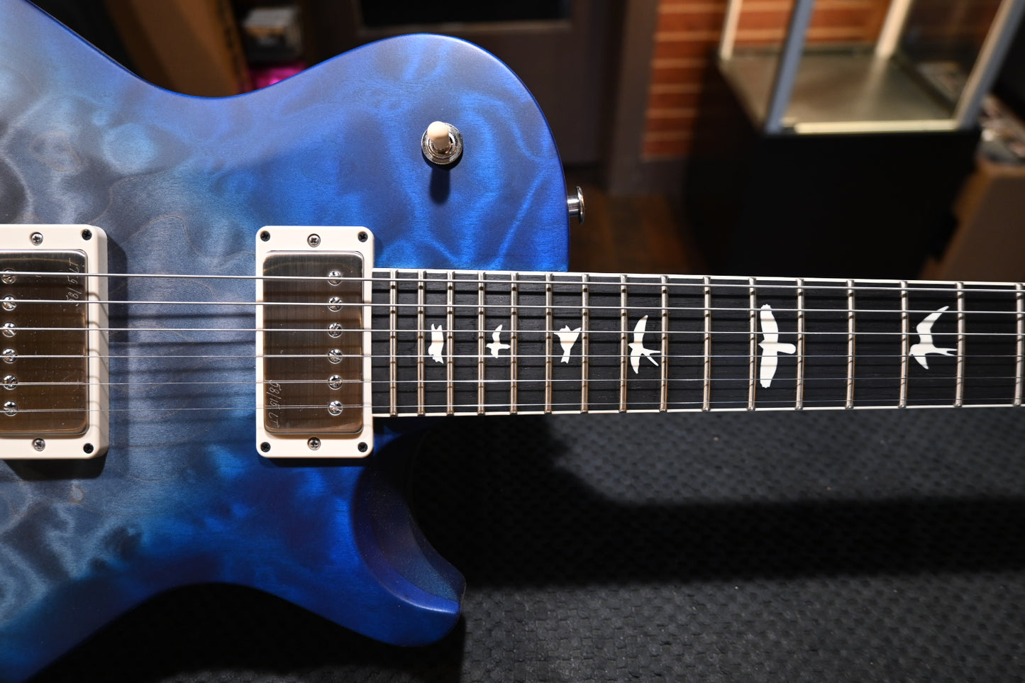 PRS Wood Library S2 McCarty SC 594 Single-Cut - Faded Grey Blue Burst Satin Guitar #8899