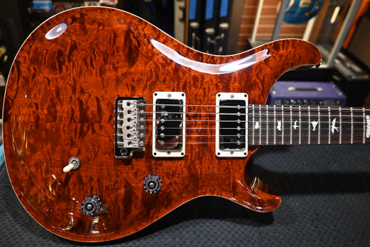 PRS Wood Library CE 24 Quilt - Tortoise Shell Guitar #2514 - Danville Music