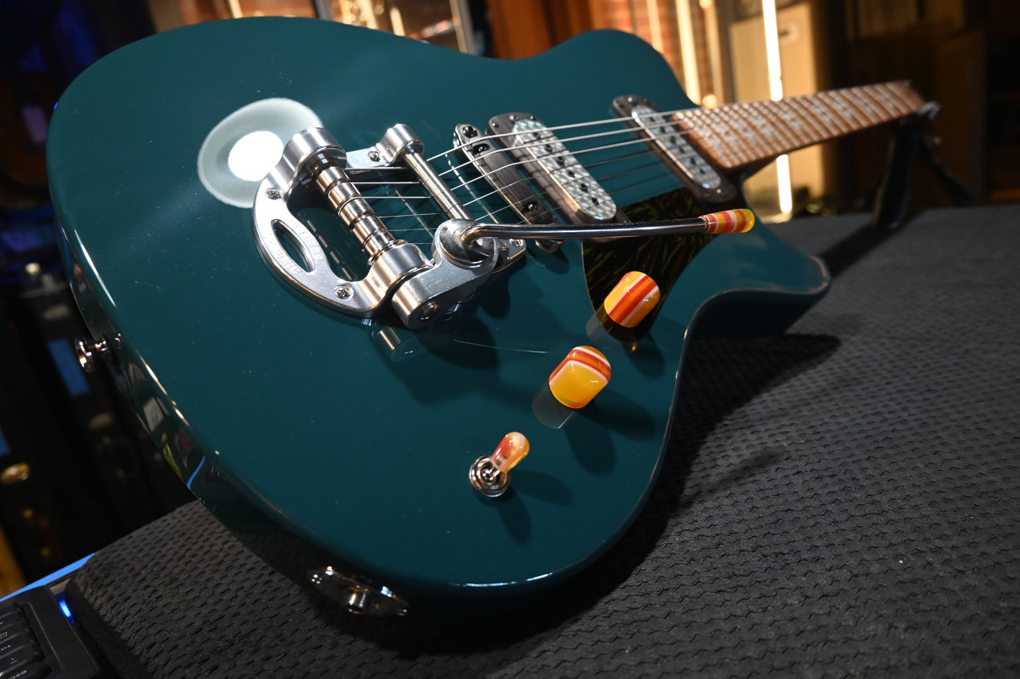 Powers Electric A-Type FF42 CamTail - Fjord Green Guitar #A785