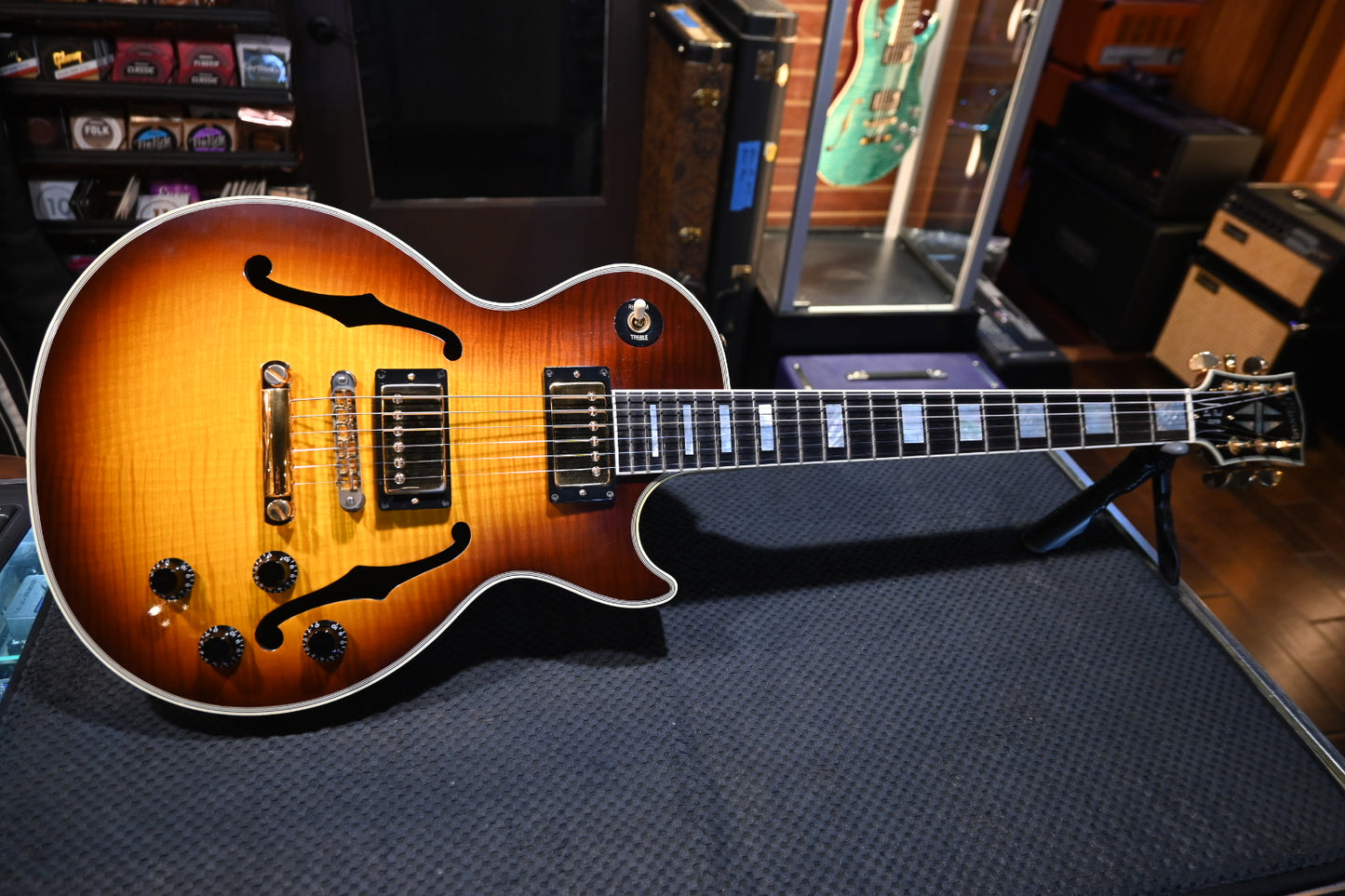 Gibson Les Paul Custom Historic Florentine 2002 - Emberglow Guitar #2058