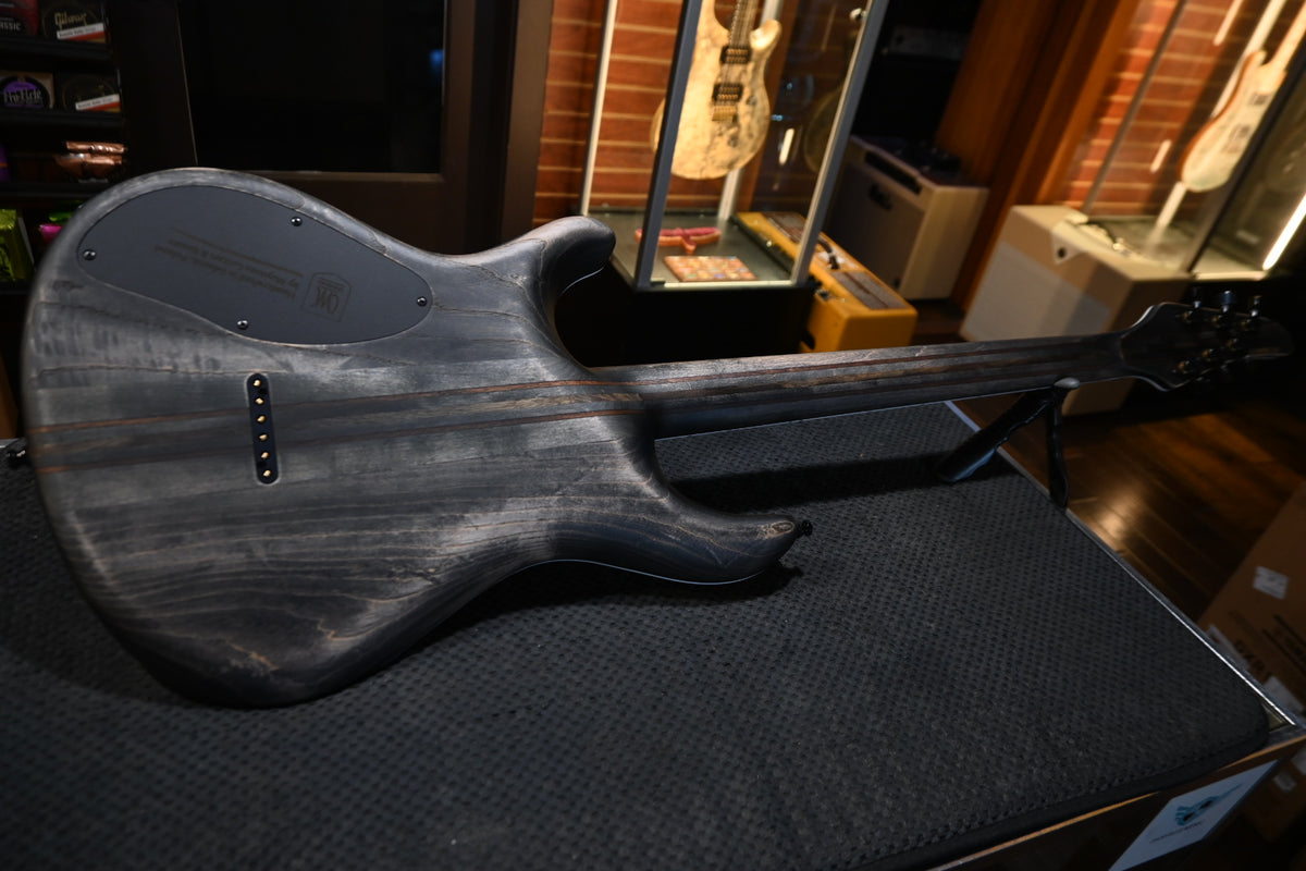 Mayones Regius 6 B28 Baritone - Antique Black Matt Guitar #8323