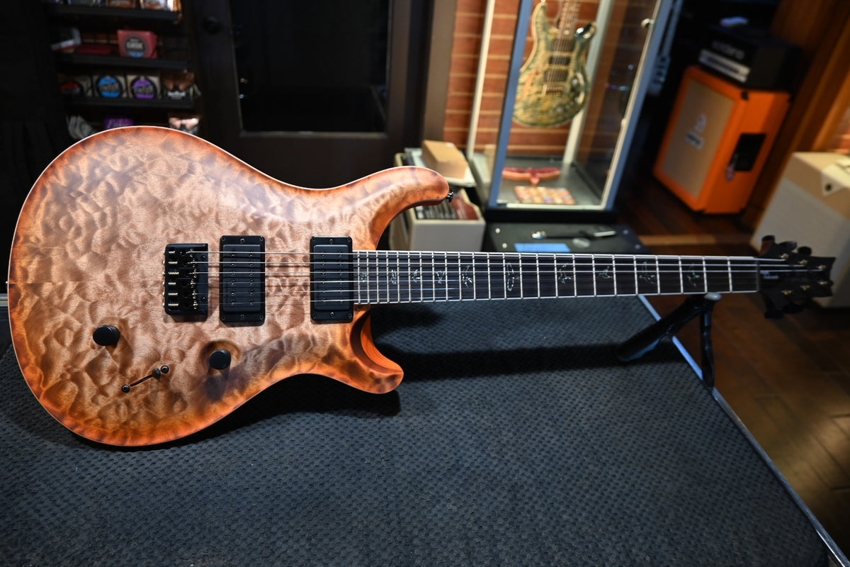 PRS Wood Library Holcomb 10-Top Quilt - Autumn Sky Satin Guitar #0524